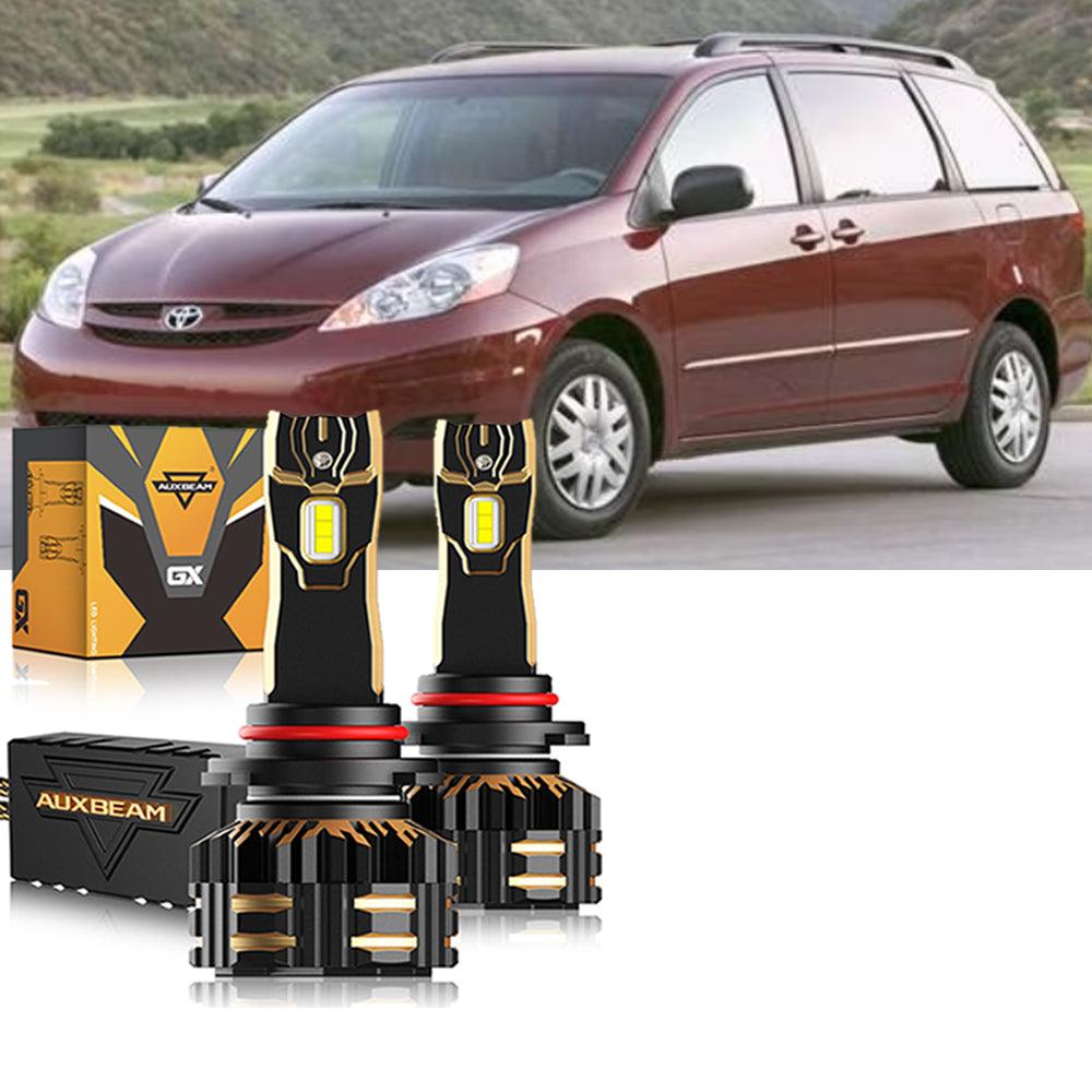 Para Toyota Sienna 2006-2010 9005 9006 Paquete de bombillas LED para faros delanteros
