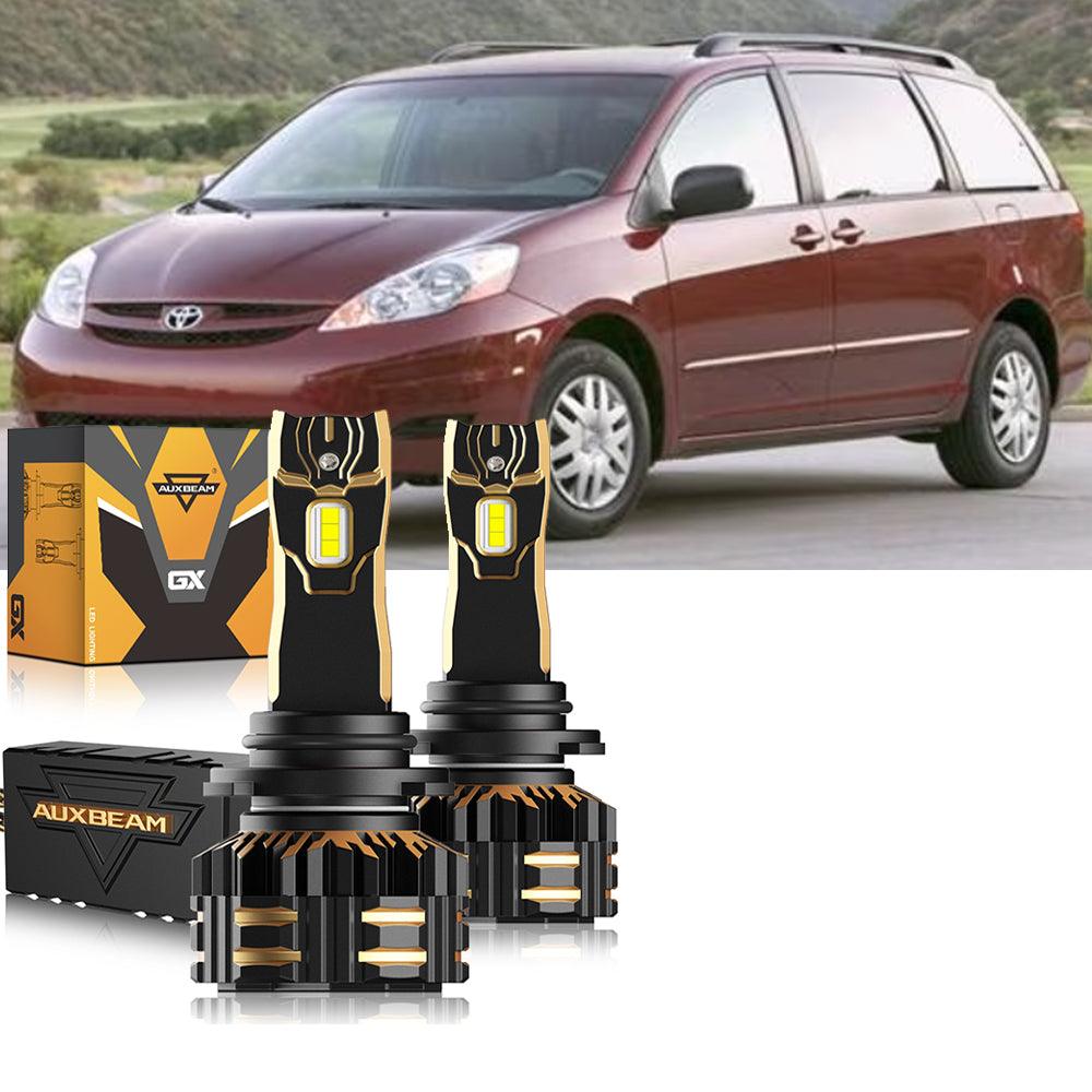 Para Toyota Sienna 2006-2010 9005 9006 Paquete de bombillas LED para faros delanteros
