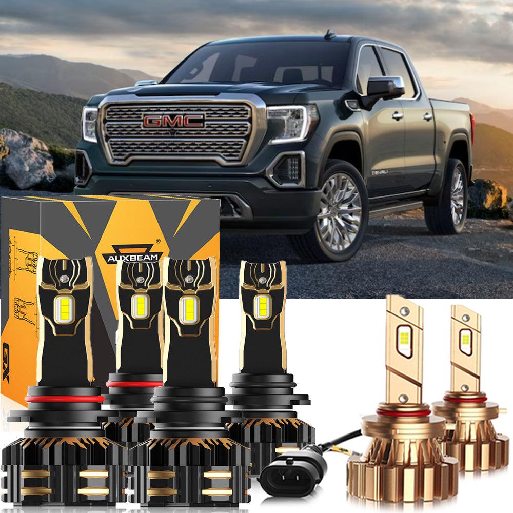 Para GMC Sierra 1500 HD 2005-2006 9005 9006 Paquete de bombillas LED para faros delanteros