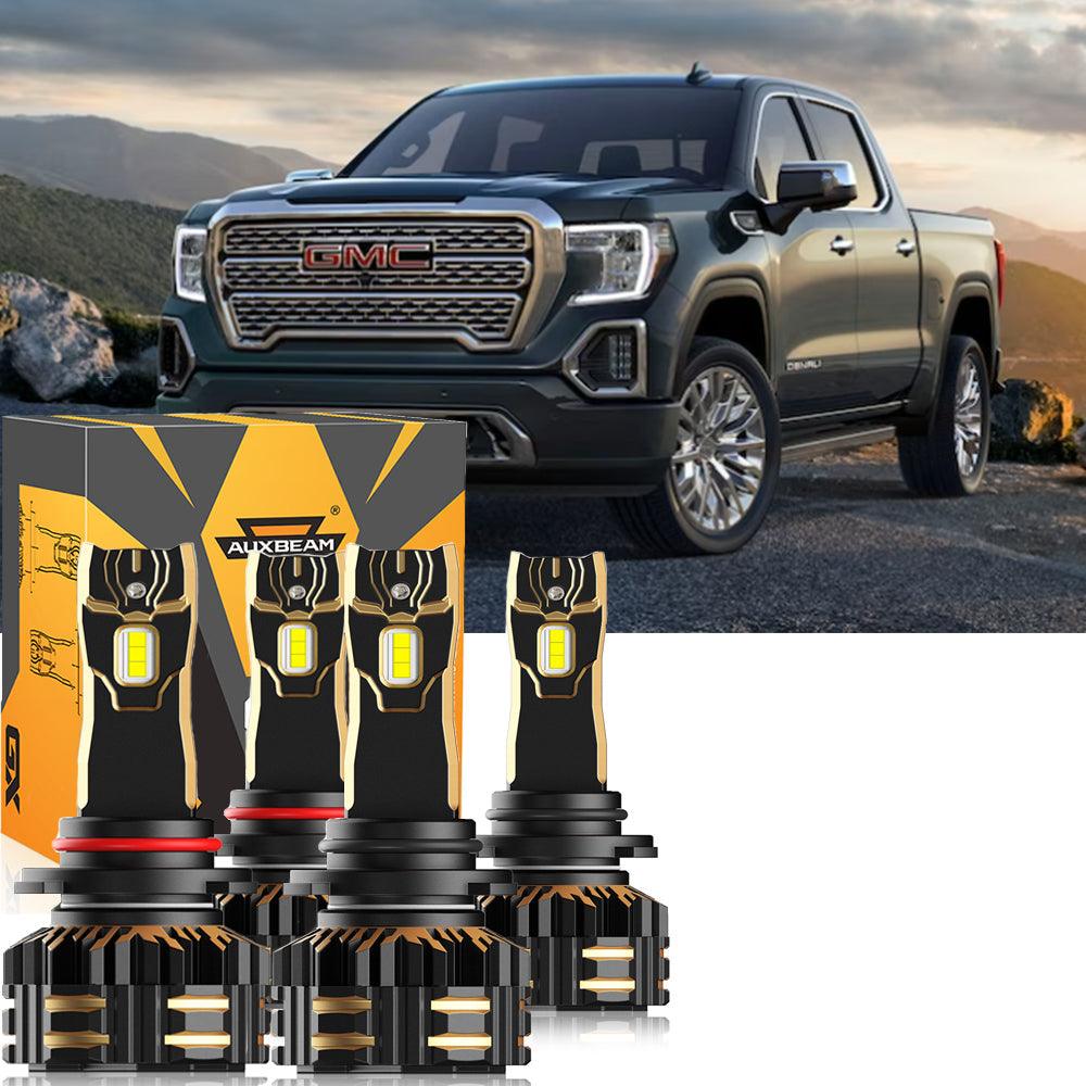 Para 2007 GMC Sierra 1500 HD Classic 9005 9006 Paquete de bombillas LED para faros delanteros