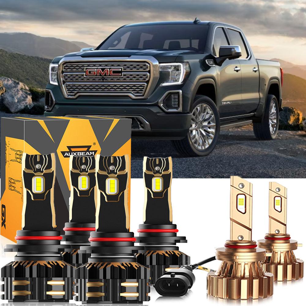 Paquete de bombillas LED para faros delanteros GMC Sierra 1500 Classic 9005 2007