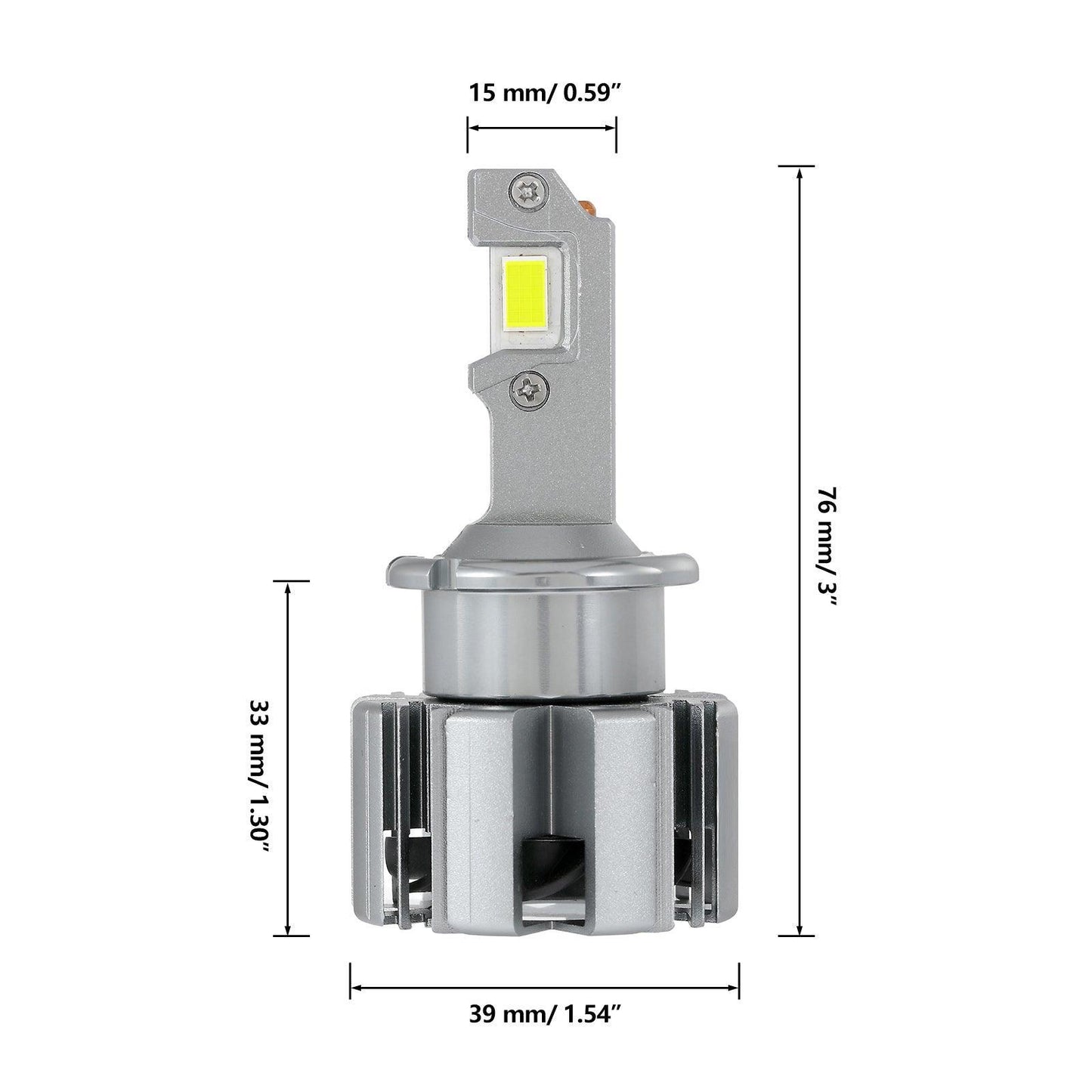 For 2005-2009 Mercedes-Benz SLR McLaren with HID headlamps LED Light Bulbs High Low Beam Bundle