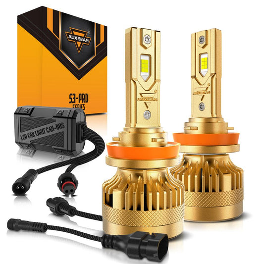 🆕Decodificador dual CAN-BUS sin errores S3 Pro Series 12V 24000LM 120W Bombillas LED para faros delanteros 6500K Blanco frío