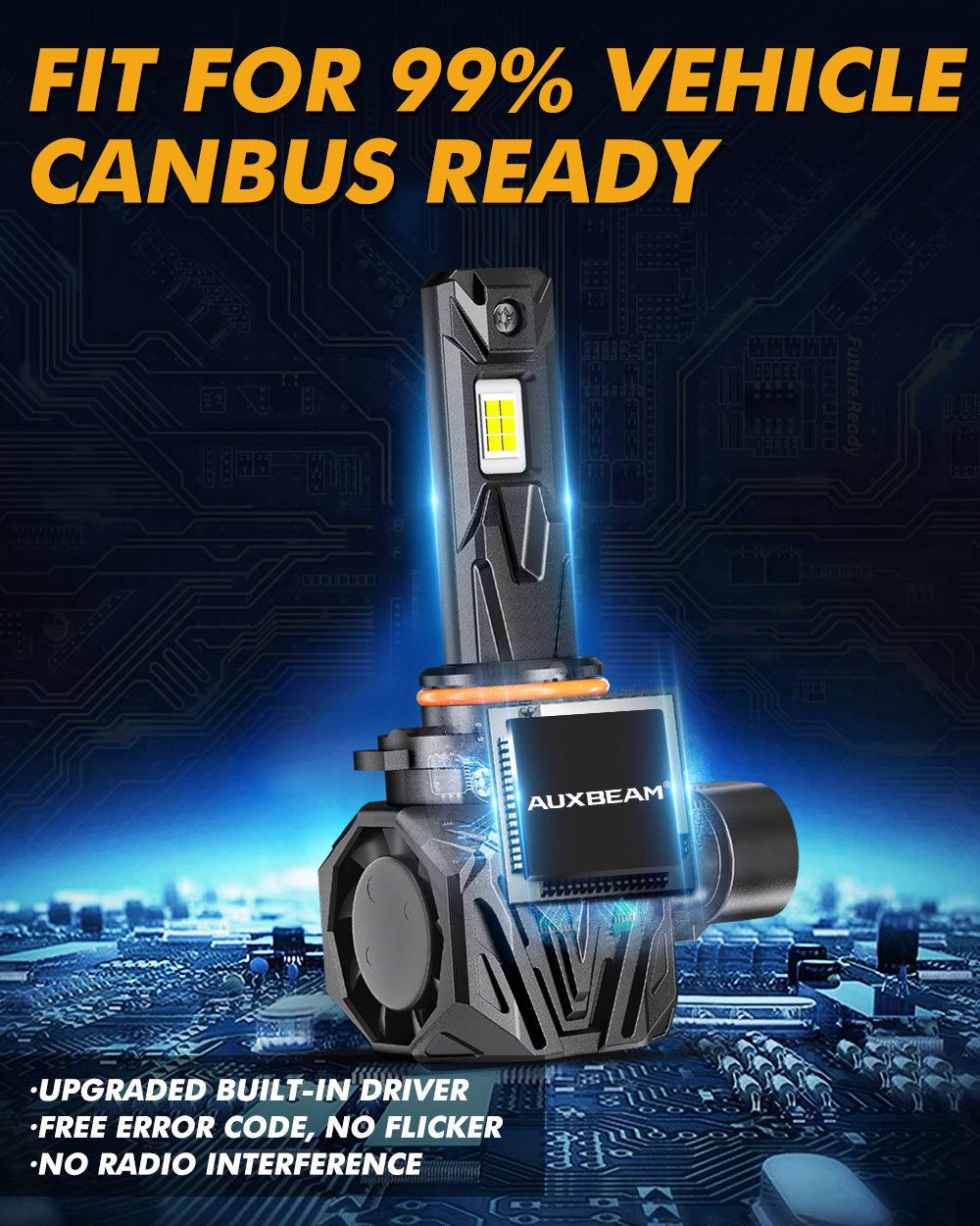 🆕9005+H11 LED Headlight Bulbs Q40 Series Ultra-High Brightness 120W 30000LM 6500K Cool White | 4 bulbs
