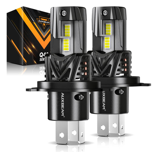🆕Bombillas LED para faros delanteros H4/9003 Serie Q40 Brillo ultraalto 120W 30000LM 6500K Blanco frío | 2 bombillas