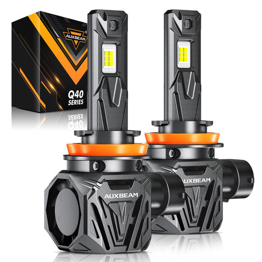 🆕Bombillas LED para faros delanteros H11/H9/H8 Serie Q40 Brillo ultraalto 120W 30000LM 6500K Blanco frío | 2 bombillas