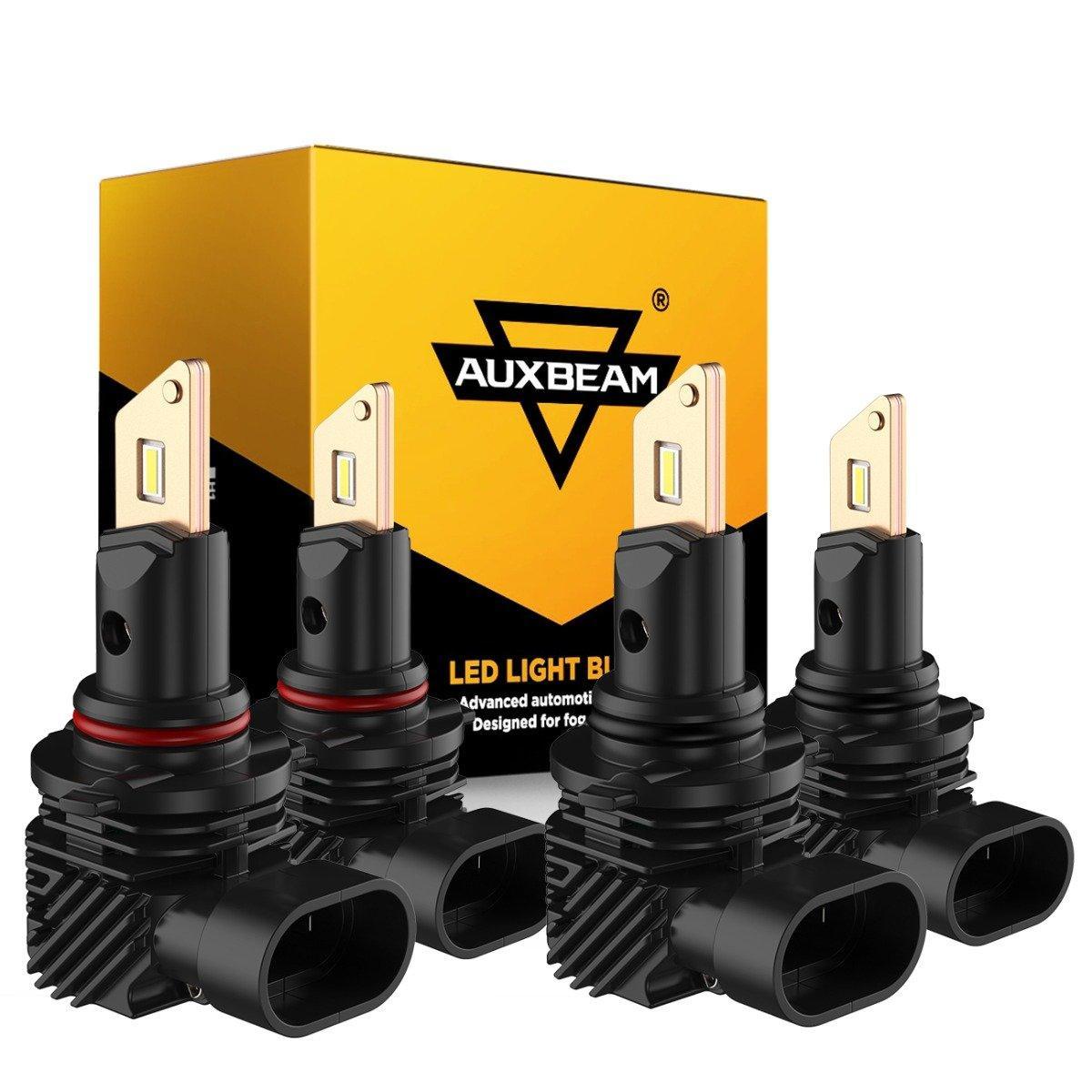 Fanless&Wireless 1:1 Halogen Size Q10 Series 8000ML 44W LED Headlight Bulbs 6500K Cool White
