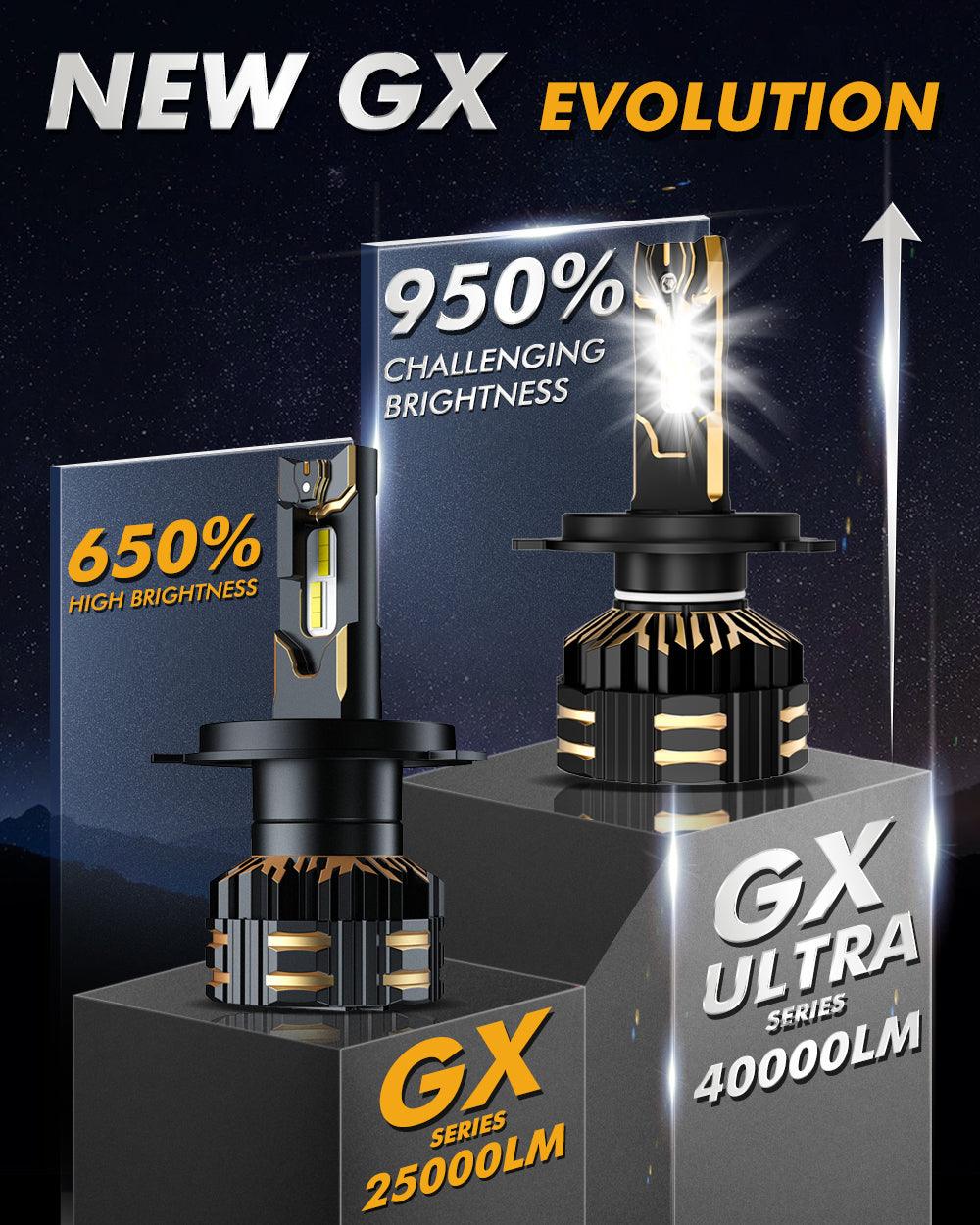 🆕Bombillas LED H4 para faros delanteros 240W 40000LM Serie GX-ULTRA 6500K Blanco frío | 2 bombillas