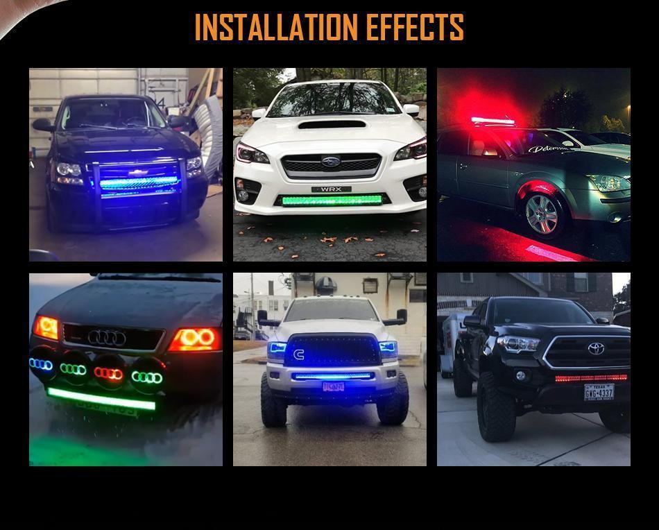 32 inch V-Series Curved RGB Color Changing Off Road Led Light Bar