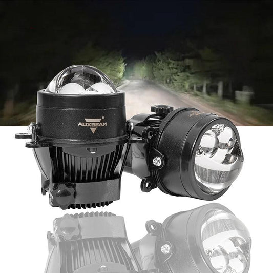 3 Inch 106W High Beam 70 Low Beam Bi-LED Projector Lens Fog Light 6000K Dual Direct-Beam Laser Spotlight For Toyota/Honda | 2PCS/Set