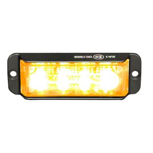 Flat Orange LED Flashing Light - Compact and Powerful