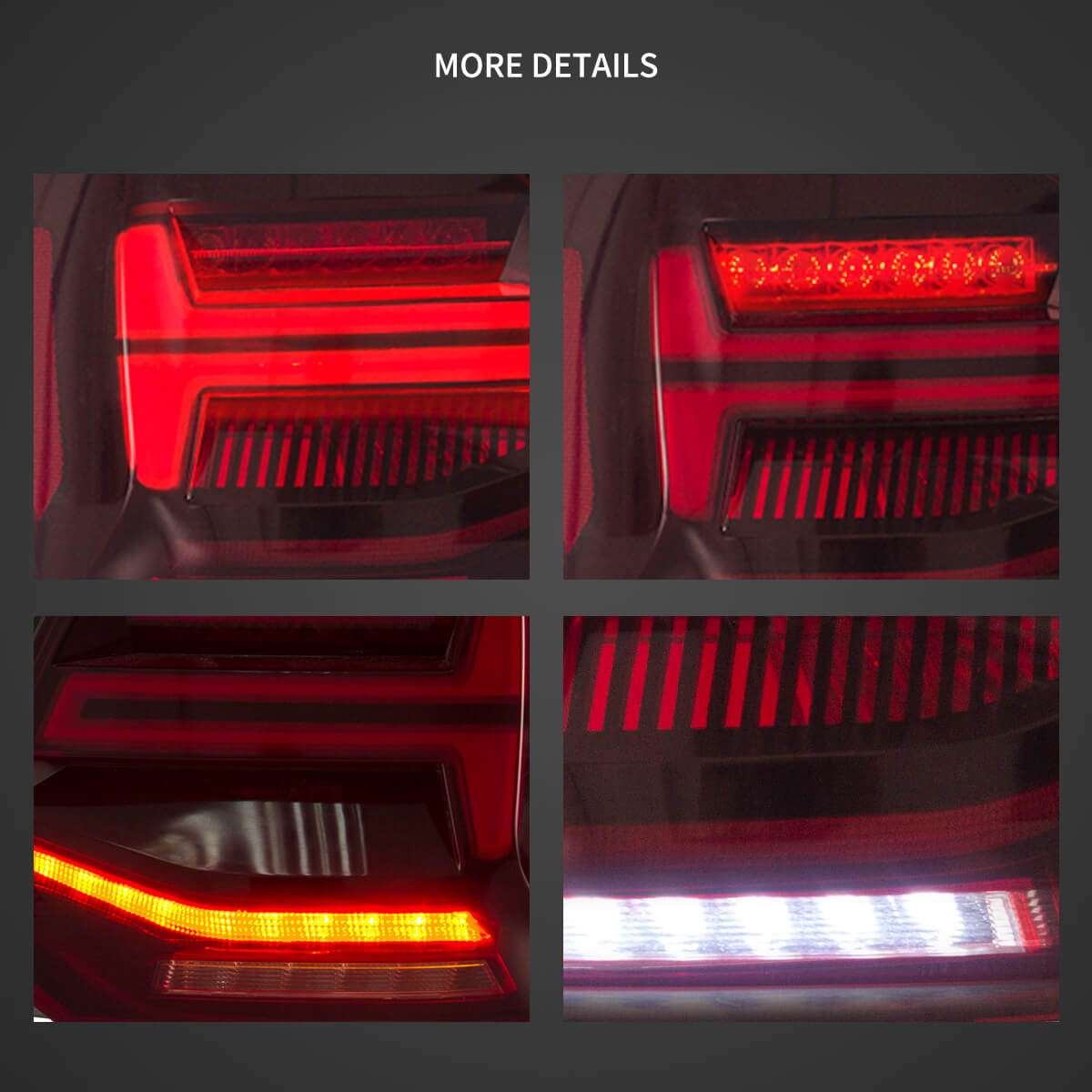 LED Tail Light Assembly With Sequential Turn Signal For 2009-2017 Volkswagen Polo 5th Gen (LWB/SWB)