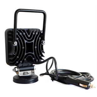 Phare de travail carr← 9 leds magn←tique