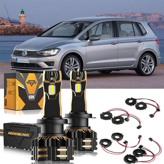 Para Volkswagen Golf Sportsvan H7 2014-2017 Bombillas de faros LED