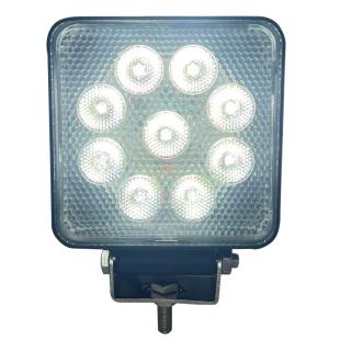 Phare de travail carr← 9 leds