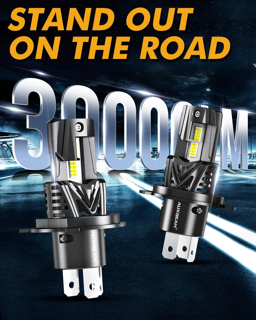 🆕Bombillas LED para faros delanteros H4/9003 Serie Q40 Brillo ultraalto 120W 30000LM 6500K Blanco frío | 2 bombillas