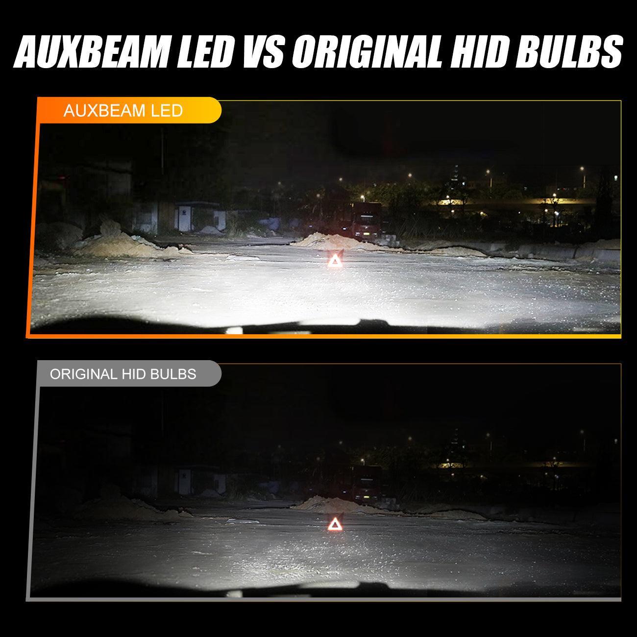 For 2007-2008 Mercedes-Benz SL550 with HID headlamps LED Light Bulbs High Low Beam Bundle
