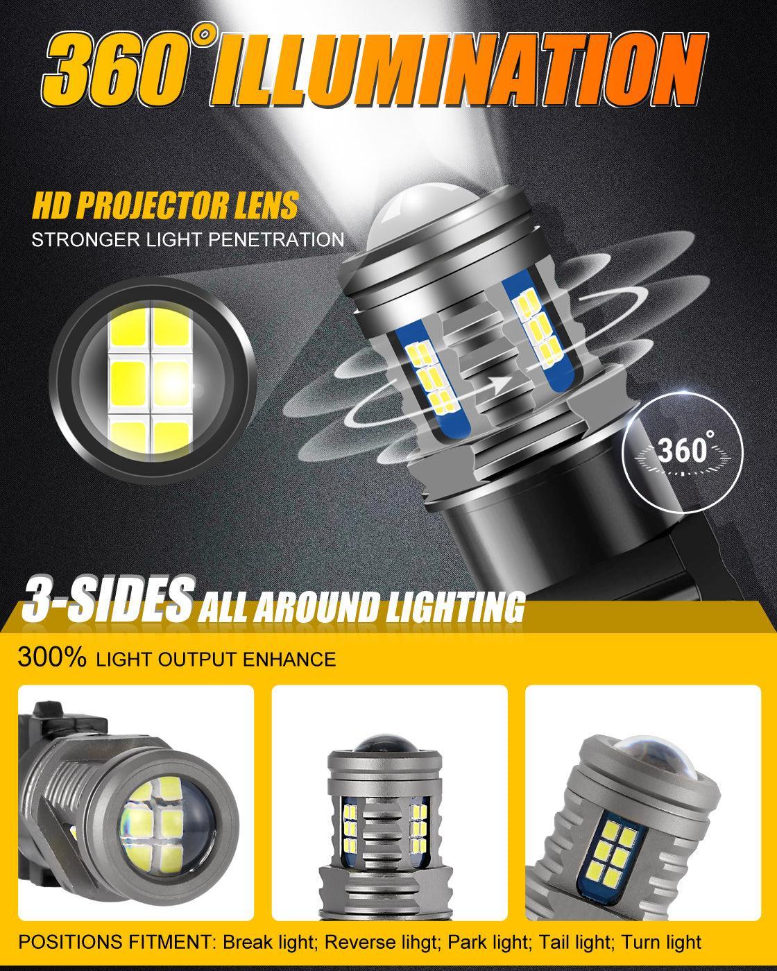 For 2003-2007 GMC SIERRA 1500 2500 3500 HD CLASSIC T1 Series Temperature Control 16000LM LED Light Bulbs High Low Beam Bundle