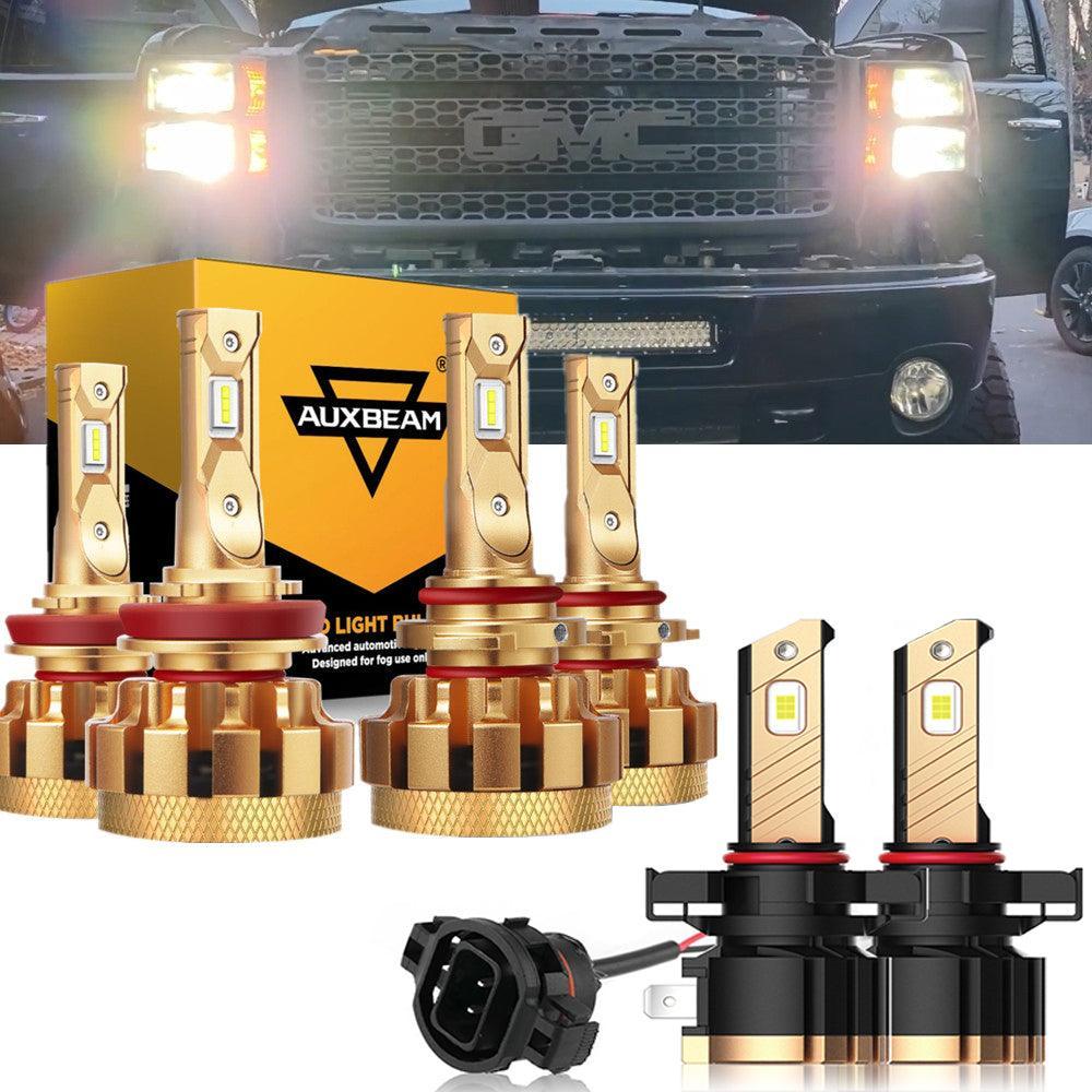 Para GMC Sierra 2500 HD F-16 Plus Series 2007-2014, bombillas LED Canbus integradas de grado automotriz, 14000 lm, paquete de luces altas y bajas.