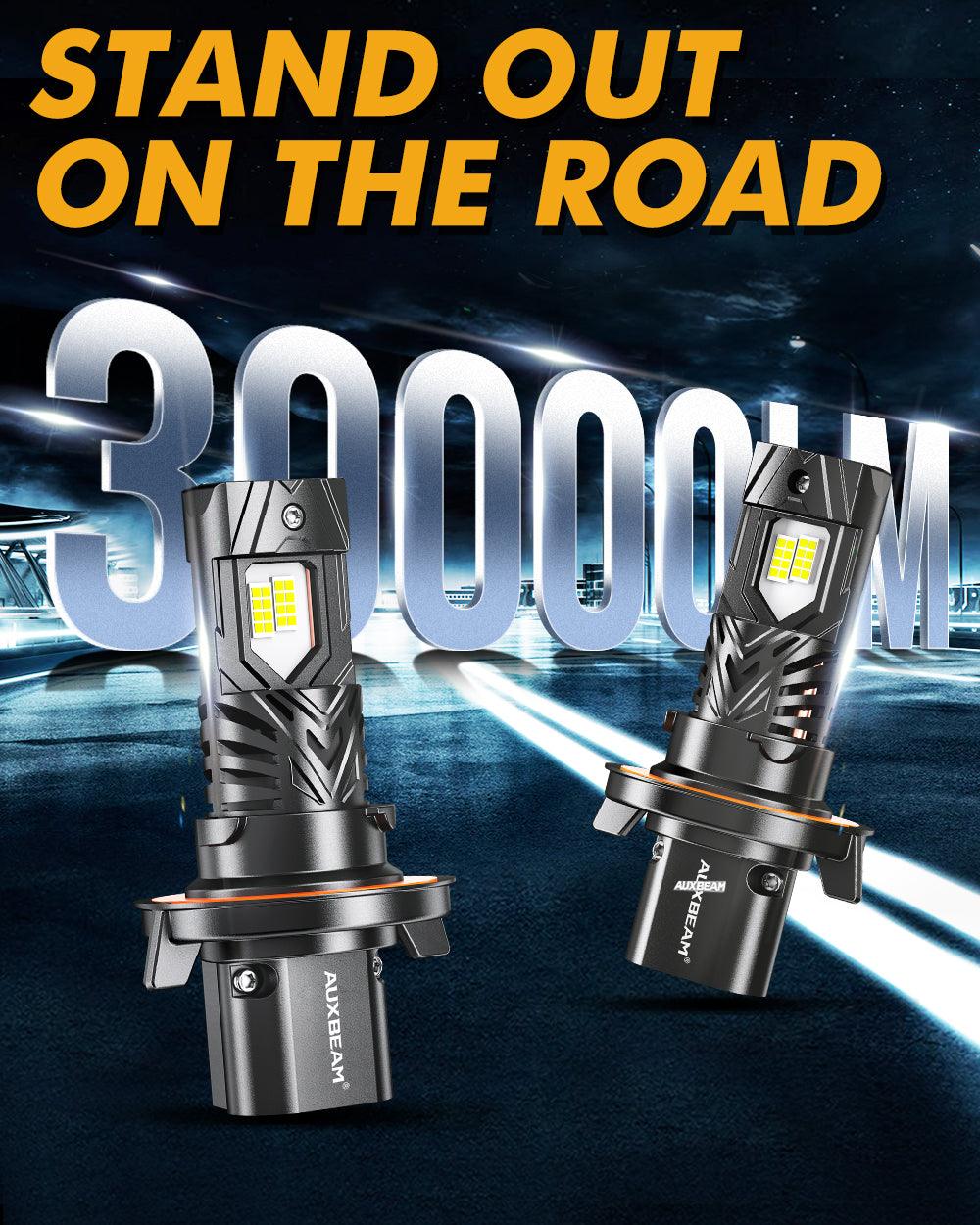 🆕Bombillas LED para faros delanteros H13/9008 Serie Q40 Brillo ultraalto 120W 30000LM 6500K Blanco frío | 2 bombillas
