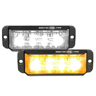 Feu ¢ ←clat led bicolore orange blanc
