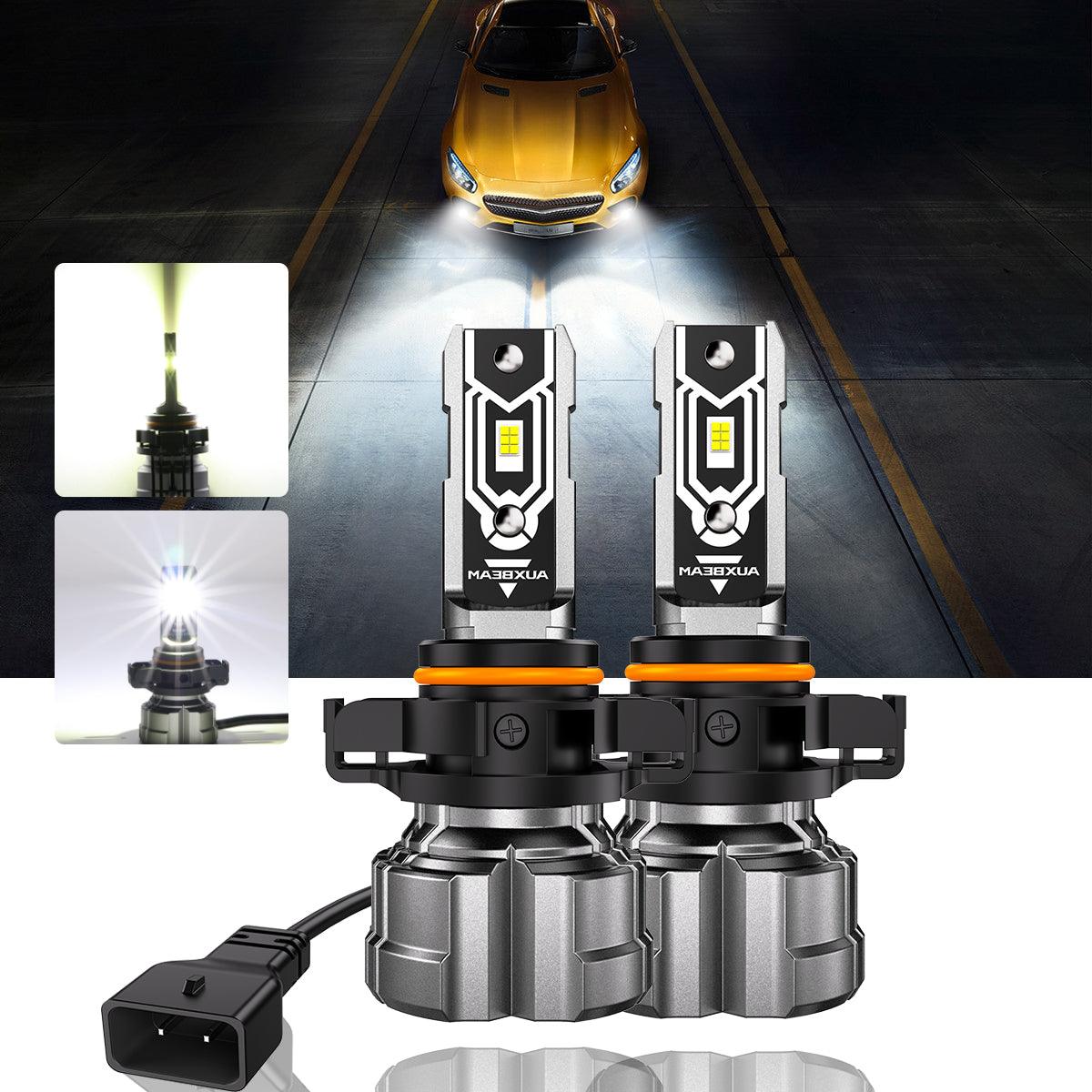 Para GMC Sierra 2500 HD 2007-2014 9005 H11 Paquete de bombillas LED para faros delanteros