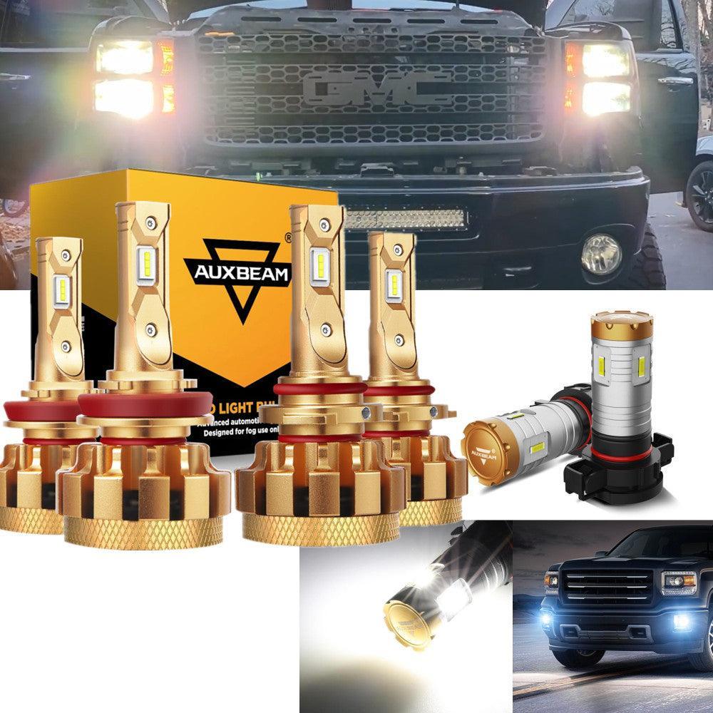 Para GMC Sierra 2500 HD F-16 Plus Series 2007-2014, bombillas LED Canbus integradas de grado automotriz, 14000 lm, paquete de luces altas y bajas.