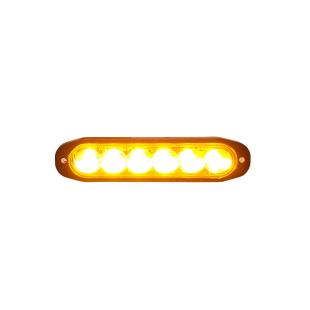 Extra Flat LED Flash Light - Orange - Thickness 7 mm