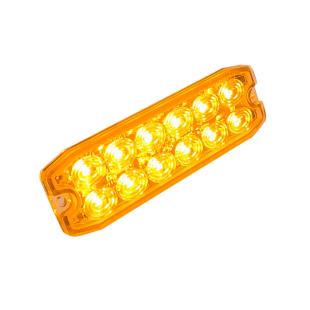 Orange LED Flash Light - 12 High Intensity LEDs - Compact and Powerful