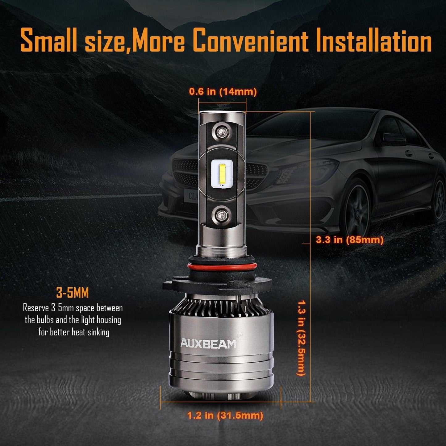 For 2003-2007 GMC SIERRA 1500 2500 3500 HD CLASSIC T1 Series Temperature Control 16000LM LED Light Bulbs High Low Beam Bundle