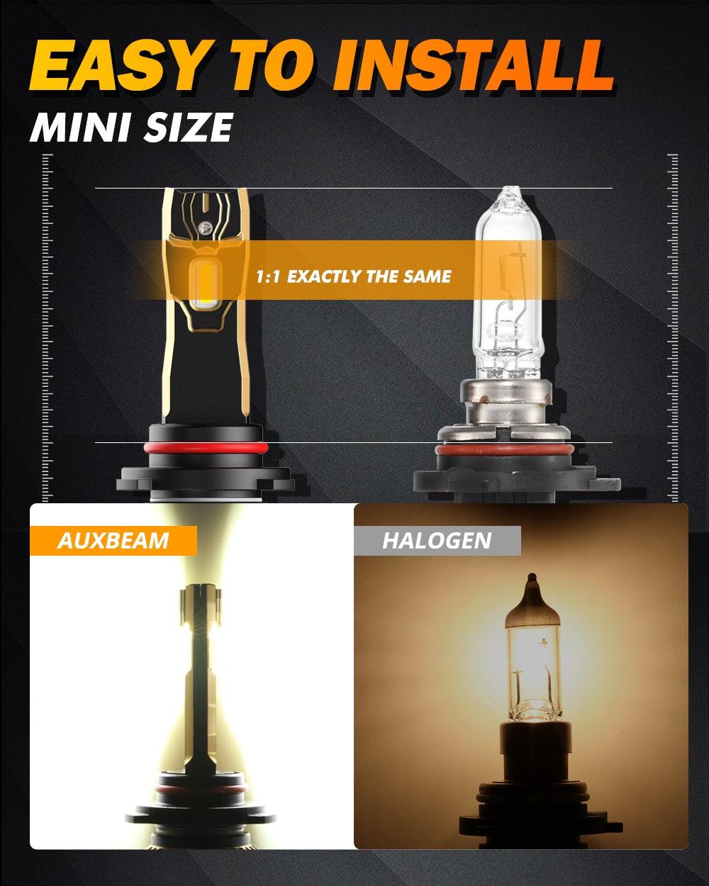 Para 2007 GMC Sierra 1500 HD Classic 9005 9006 Paquete de bombillas LED para faros delanteros