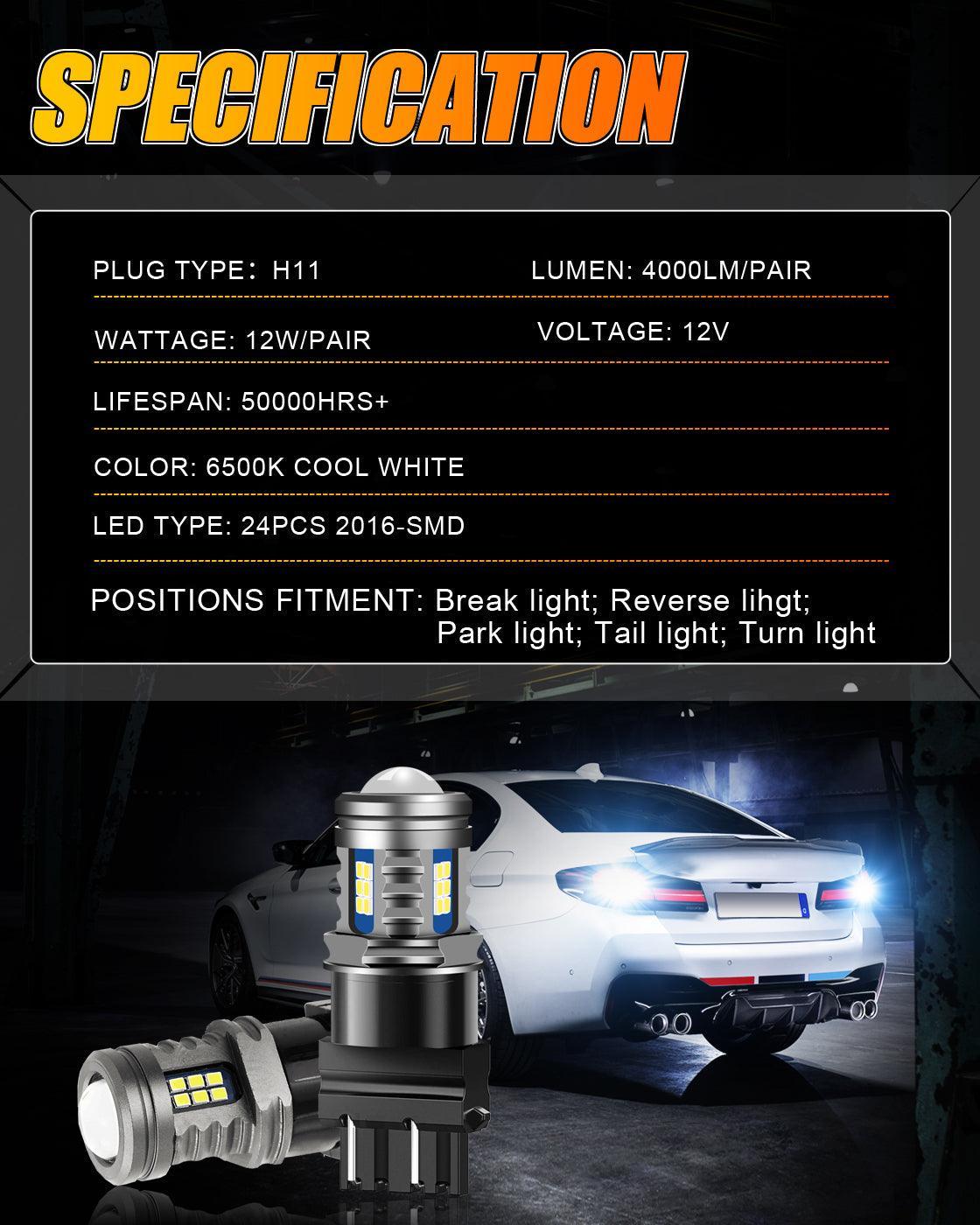 For 2003-2007 GMC SIERRA 1500 2500 3500 HD CLASSIC T1 Series Temperature Control 16000LM LED Light Bulbs High Low Beam Bundle