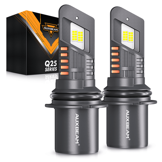 🆕9004/HB1 Bombillas LED para faros delanteros Serie Q25 Tamaño real 1:1 70W 20000LM 6500K Blanco frío | 2 bombillas