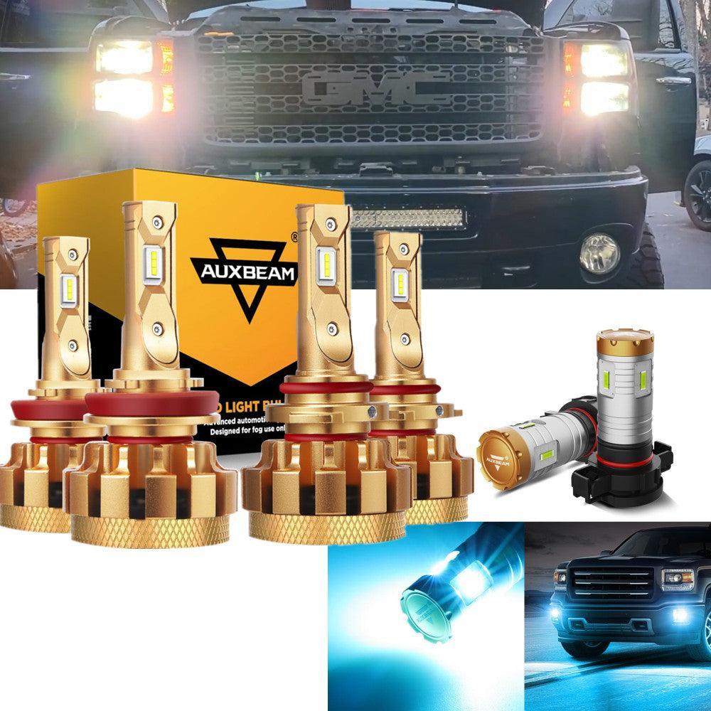 Para GMC Sierra 2500 HD F-16 Plus Series 2007-2014, bombillas LED Canbus integradas de grado automotriz, 14000 lm, paquete de luces altas y bajas.