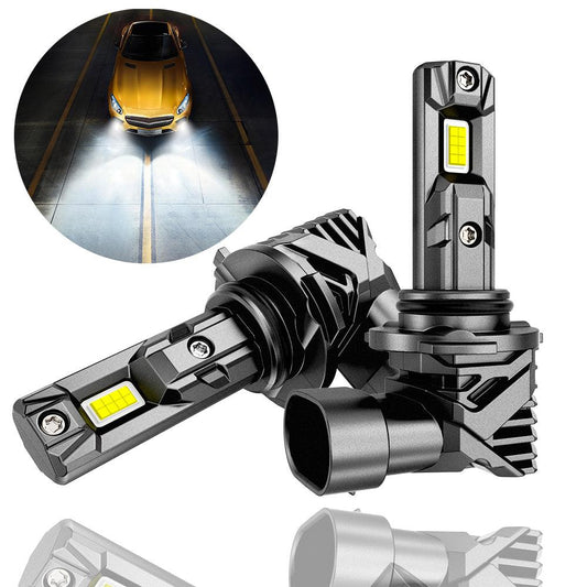 🆕9006/HB4 Bombillas LED para faros delanteros/luces antiniebla Serie Q15 Sin ventilador e inalámbrico 60W 18000LM 6500K Blanco frío | 2 bombillas
