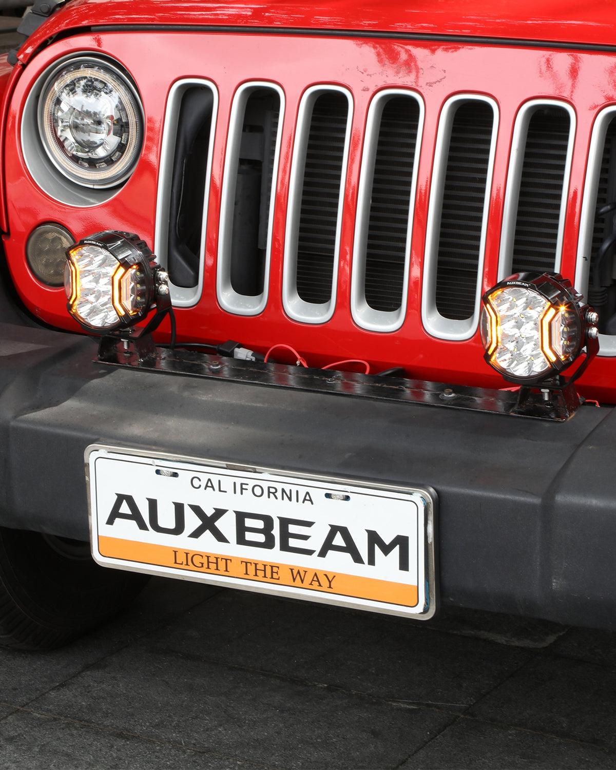 Serie V-ULTRA | Luces de cápsula blancas con tirador lateral LED de 5 pulgadas y 172 W con DRL ámbar