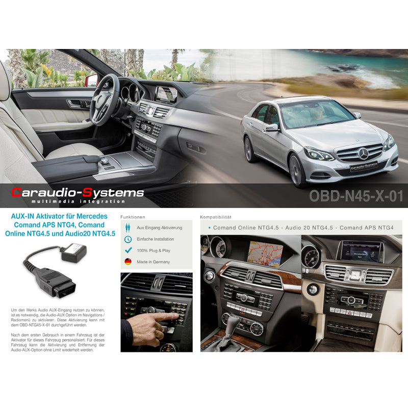 CAS AUDIO AUX Aktivator für MERCEDES mit Comand NTG4/4.5 (1x)