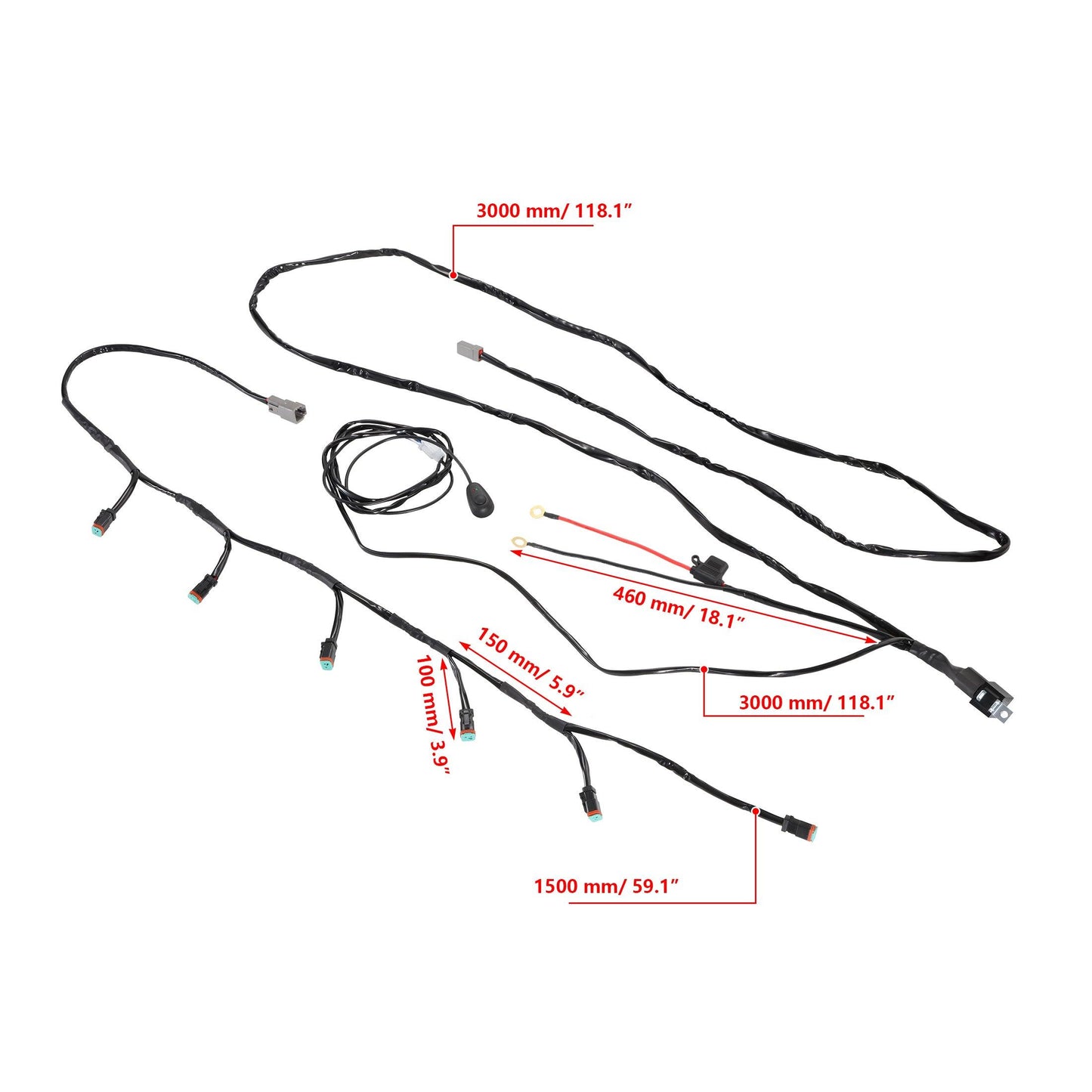 R4 Series 4 Inch 60W Lentille Corrugée 120° LED Pods