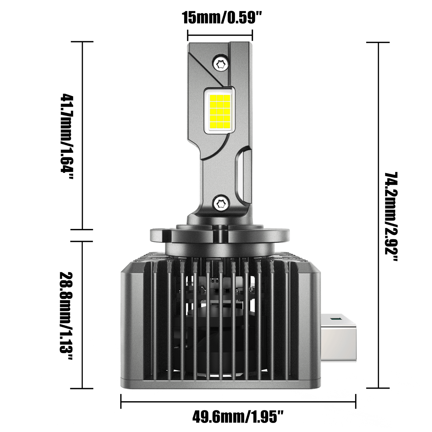 🆕D3 D3S D3R LED Headlight Bulbs 70W 22000LM HID Replacement 6500K Cool White | 2 bulbs