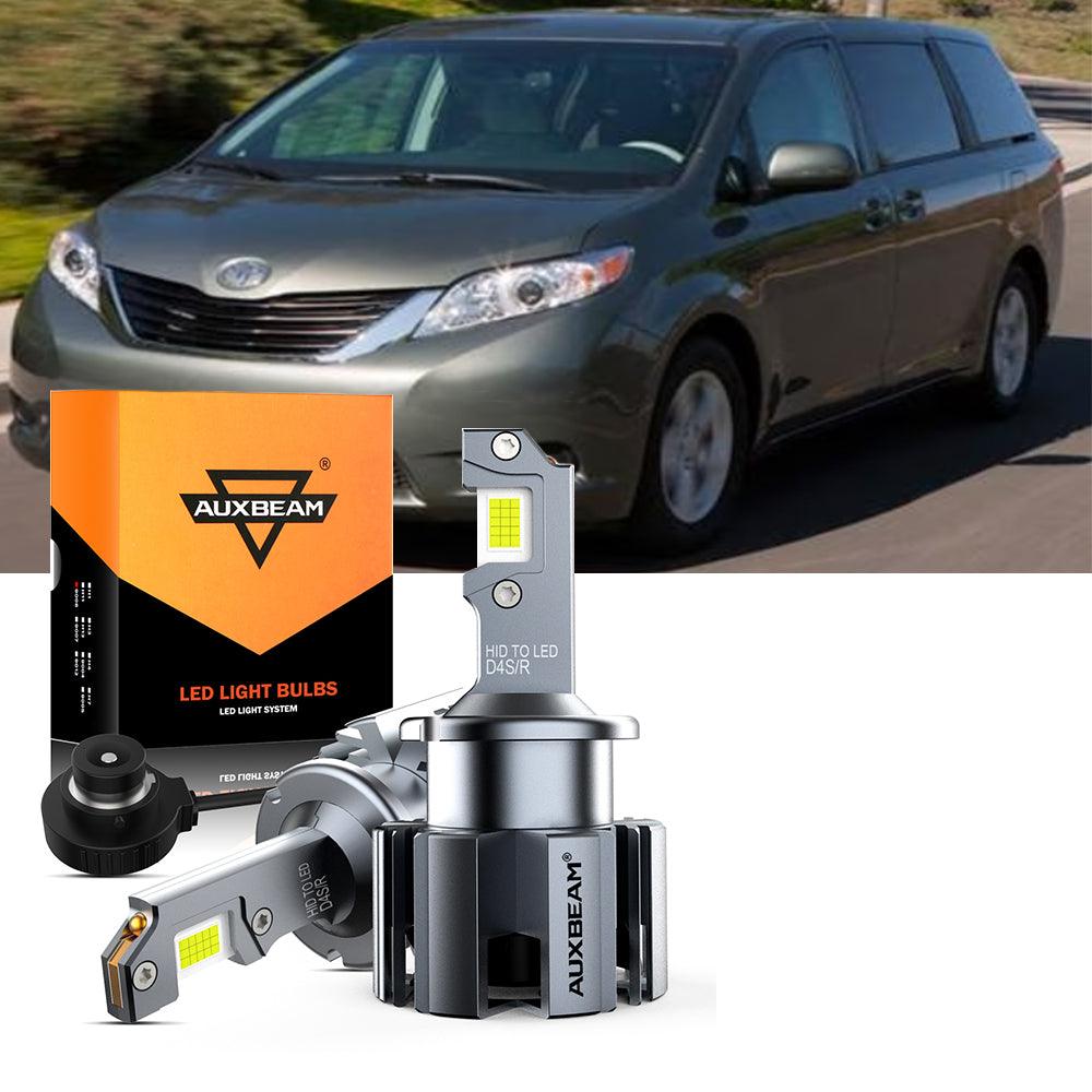 Paquete de bombillas LED para faros delanteros Toyota Sienna 9005 D4S 2011-2019