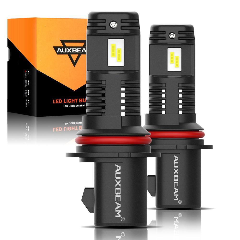 Fanless&Wireless 1:1 Halogen Size Q10 Series 8000ML 44W LED Headlight Bulbs 6500K Cool White