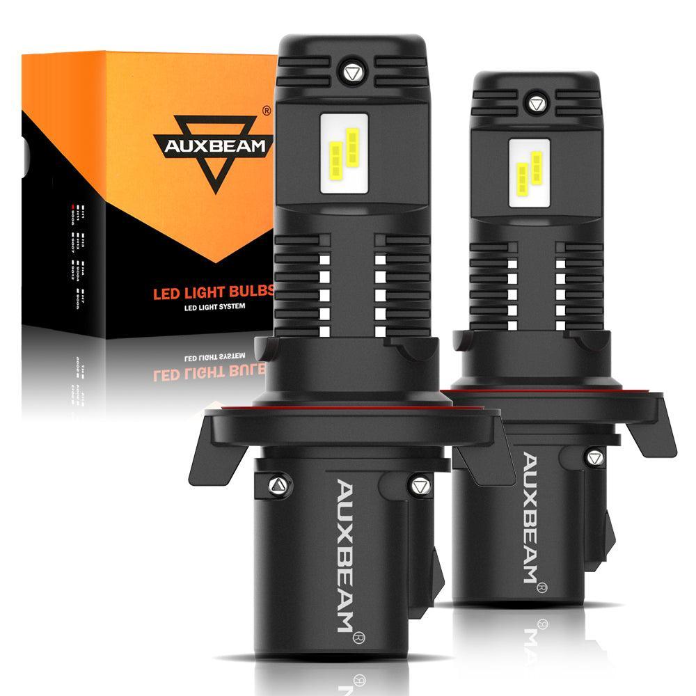 Fanless&Wireless 1:1 Halogen Size Q10 Series 8000ML 44W LED Headlight Bulbs 6500K Cool White