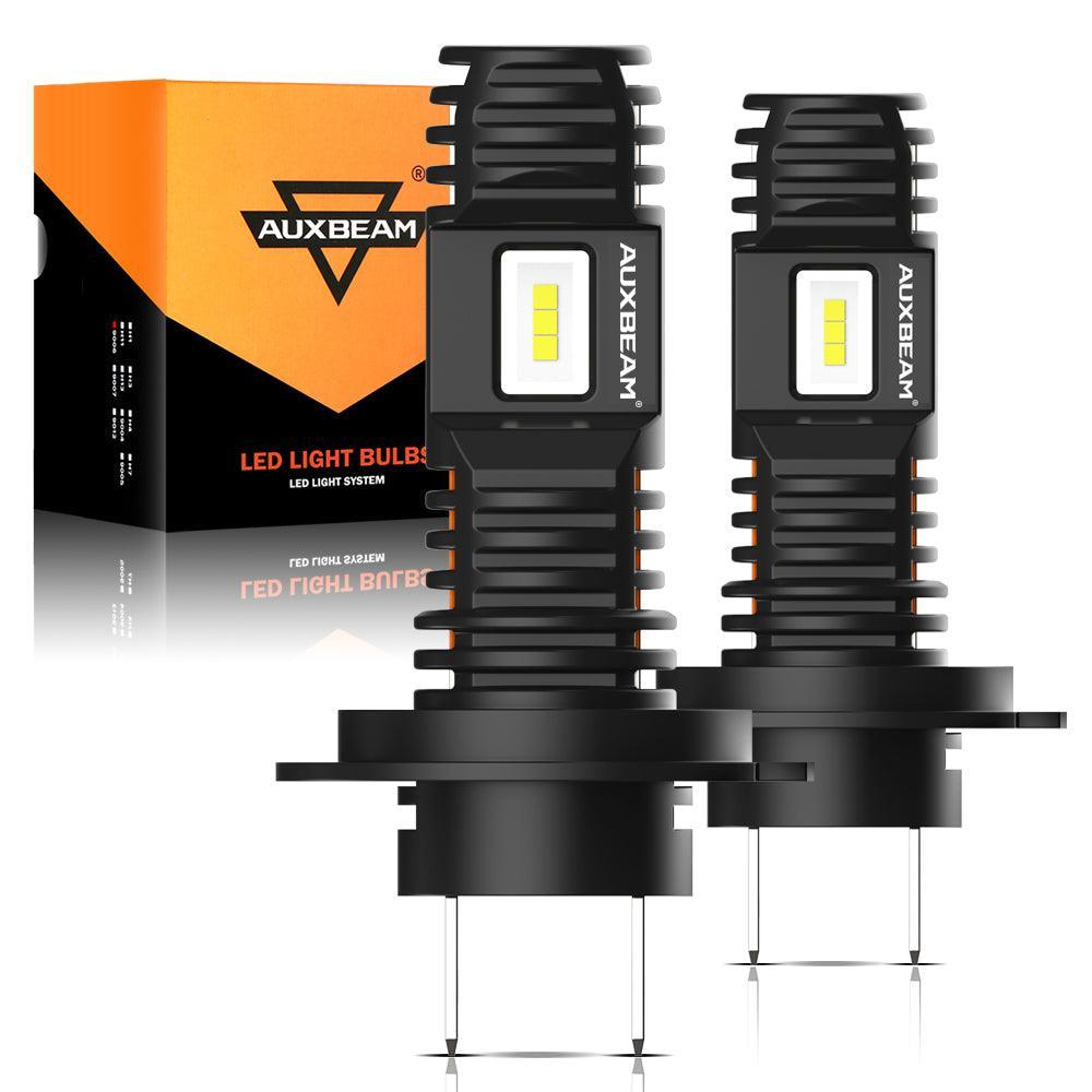 Fanless&Wireless 1:1 Halogen Size Q10 Series 8000ML 44W LED Headlight Bulbs 6500K Cool White