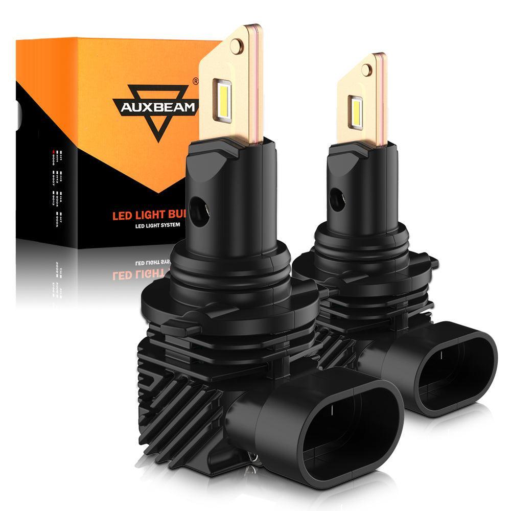Fanless&Wireless 1:1 Halogen Size Q10 Series 8000ML 44W LED Headlight Bulbs 6500K Cool White