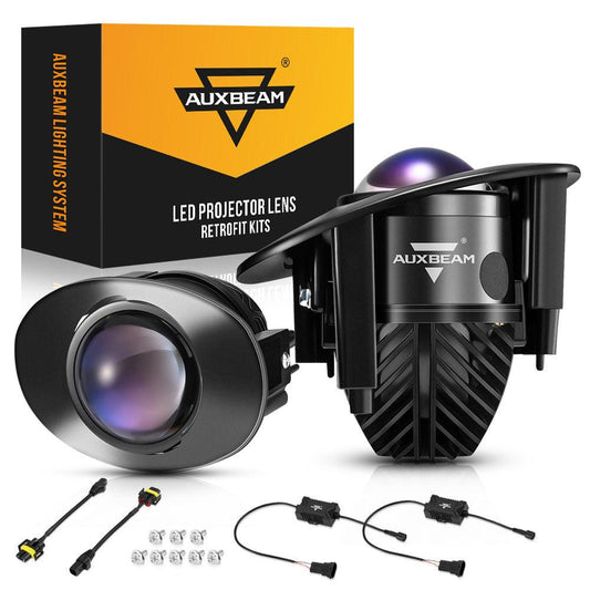 2 Inch 70W Bi-LED Projector Lens Fog Light 6000K Blue Film Lens For Toyota/Honda | 2 PCS/Set