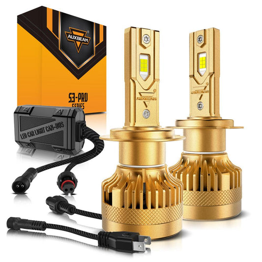 🆕Bombillas LED para faros delanteros H7 Serie S3 Pro Decodificador dual CAN-BUS Sin errores 12V 120W 24000LM 6500K Blanco frío | 2 bombillas