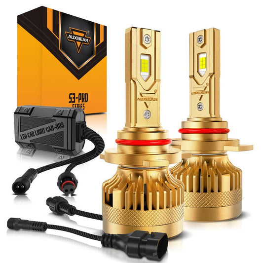 🆕9012/HIR2 Bombillas LED para faros delanteros Serie S3 Pro Decodificador dual CAN-BUS Sin errores 12V 120W 24000LM 6500K Blanco frío | 2 bombillas