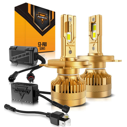 🆕Bombillas LED para faros delanteros H4/9003 Serie S3 Pro Decodificador dual CAN-BUS Sin errores 12V 120W 24000LM 6500K Blanco frío | 2 bombillas