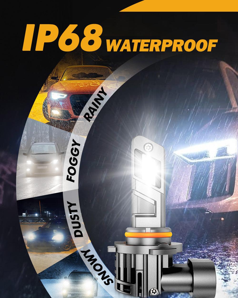 🆕9005/HB3 LED Headlight Bulbs Q25 Series Real 1:1 Size 70W 20000LM 6500K Cool White | 2 bulbs