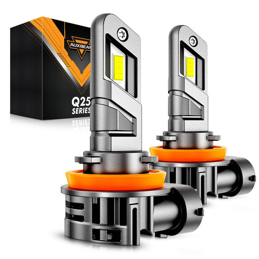 🆕Bombillas LED para faros delanteros H11/H9/H8 Serie Q25 Tamaño real 1:1 70W 20000LM 6500K Blanco frío | 2 bombillas